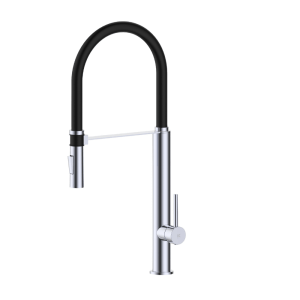 grifo fregadero pilot negro/cromo