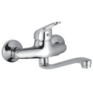 grifo fregadero bateria caño bajo