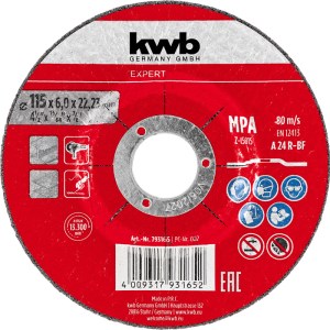 disco  115*6*22.2 metal desbaste kwb