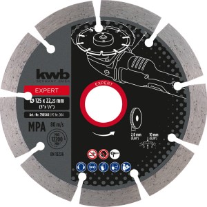 disco diamante  segmentado  obra  kwb