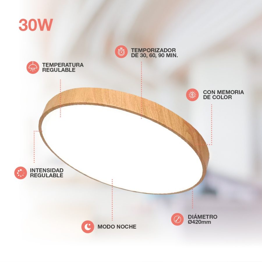 downlight andra 30w regulable md - Imagen 2