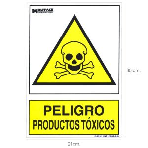 cartel productos toxicos 30*21
