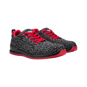 zapato vpro s1p metal free negro/rojo