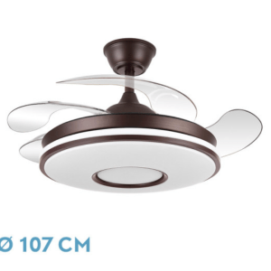 vent. techo dani marron 6980lm 107cm