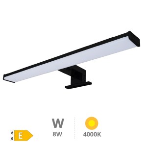 aplique b led 8w 6500k laska ip44 negro