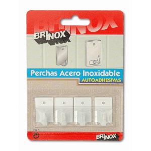 percha adh. mini blanc 4 und