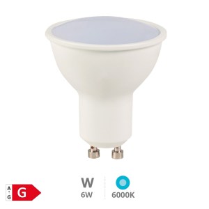 lampara led dicroica gu10  6w 6000k libertina