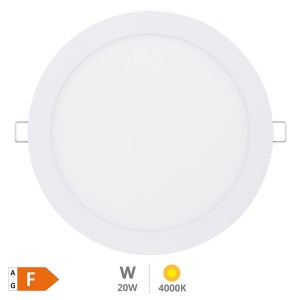 downlight empotrar blanco redondo 20w 4200k lombo