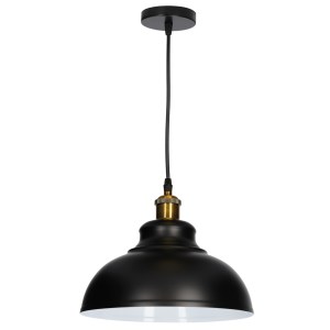 lampara colgante  akure 29cm negro