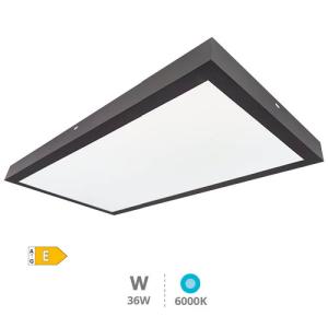 panel superficie 36w 90*30 cm kisongo 6000k negro