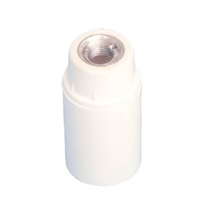 portalampara baquelita e14 blanco