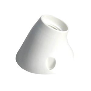 portalampara zocalo curvo blanco