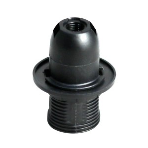 portalampara tulipa  e14 negro