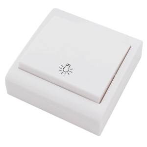 pulsador superficie luz-- blanco lg80focus
