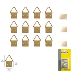 cuelga cuadros anilla metal n2 b 12pza