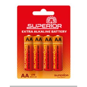 pila alcalina aa 4 und superior