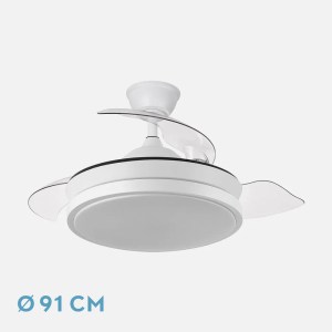 ventilador de techo escorpión mini 91cm ø  59w blanco